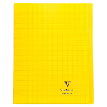 Avis CLAIREFONTAINE Cahier protège-cahier Koverbook Piqué Polypro 24x32 cm 140 p séyès