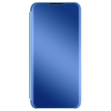 Avizar Étui Clear View Samsung Galaxy A22 5G Design Miroir Support Vidéo bleu
