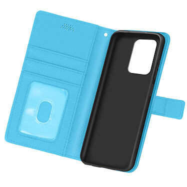 Avizar Housse Xiaomi Redmi Note 10 5G / Poco M3 Pro Porte-carte Support Vidéo Bleu ciel