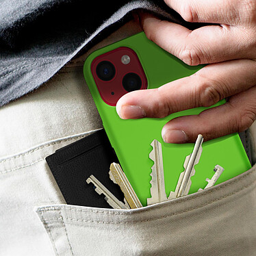 Avizar Coque iPhone 13 Silicone Semi-rigide Finition Soft-touch vert pas cher