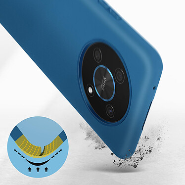 Avis Avizar Coque pour Honor Magic 4 Lite Silicone Semi-rigide Finition Soft-touch Fine  Bleu