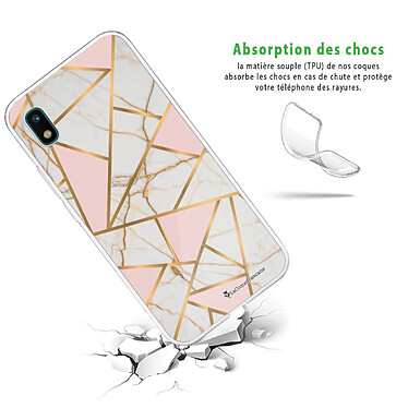 Avis LaCoqueFrançaise Coque Samsung Galaxy A10 360 intégrale transparente Motif Marbre Rose Tendance