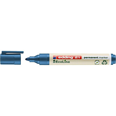 EDDING Marqueur Permanent 21 Ecoline Bleu 1,5-3 mm x 10