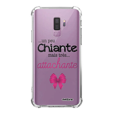 Evetane Coque Samsung Galaxy S9 Plus anti-choc souple angles renforcés transparente Motif Un peu chiante tres attachante