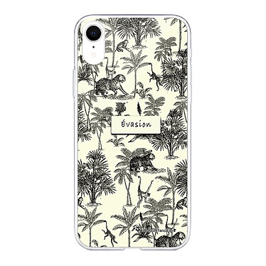LaCoqueFrançaise Coque iPhone Xr 360 intégrale transparente Motif Botanic Evasion Tendance