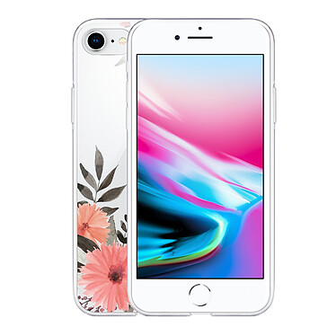 Avis Evetane Coque iPhone 7/8/ iPhone SE 2020 360 intégrale transparente Motif Fleurs roses Tendance