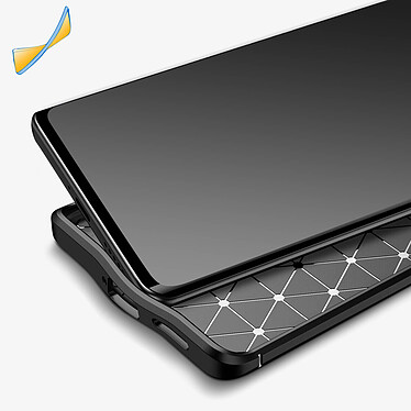 Avis Avizar Coque pour Vivo X80 Pro Silicone gel Flexible Design Effet cuir Anti-traces  Noir