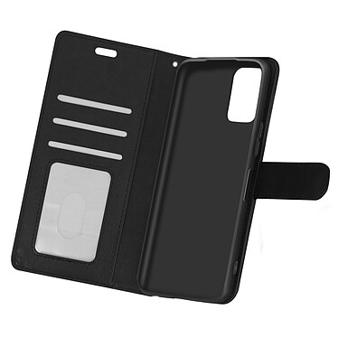 Avizar Étui Xiaomi Redmi Note 10 Pro Vintage Porte-carte Fonction Support noir
