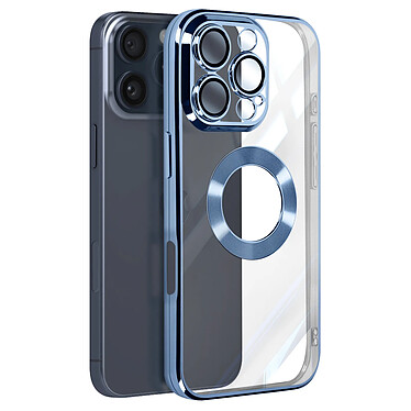 Avizar Coque Série Glam pour iPhone 16 Pro Max Antichoc Bleu