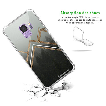 Avis LaCoqueFrançaise Coque Samsung Galaxy S9 anti-choc souple angles renforcés transparente Motif Trio Forêt