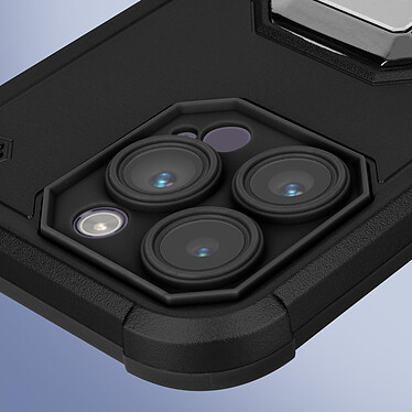 Acheter Avizar Coque iPhone 14 Pro Max Antichoc Hybride avec Anneau Support Magnétique  Noir