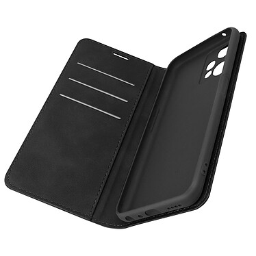 Avizar Étui Portefeuille pour OnePlus Nord CE 2 Lite 5G / Realme 9 5G et 9 Pro Soft Touch Magnétique Support Vidéo  Noir