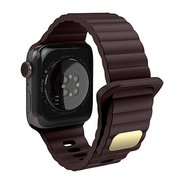 Avizar Bracelet pour Apple Watch 41mm et 40mm et 38 mm Silicone Souple et Doux  Marron