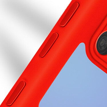 Avizar Coque Samsung Galaxy A21S Dos Plexiglas Avant Polymère Contour rouge pas cher