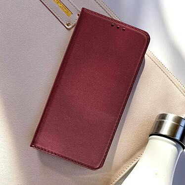 Avizar Étui pour Xiaomi Poco C40 Porte-carte Fonction Support Vidéo  Bordeaux pas cher