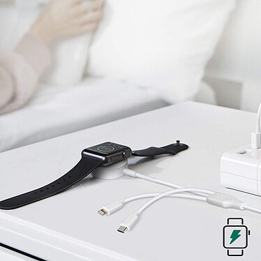 Avis Avizar Câble USB-C vers 2x Lightning et Chargeur Magnétique Intensité 2A  Blanc