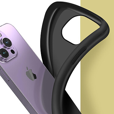 Acheter Avizar Coque pour iPhone 14 Pro Résistante Silicone Gel Flexible Fine Légère  Noir
