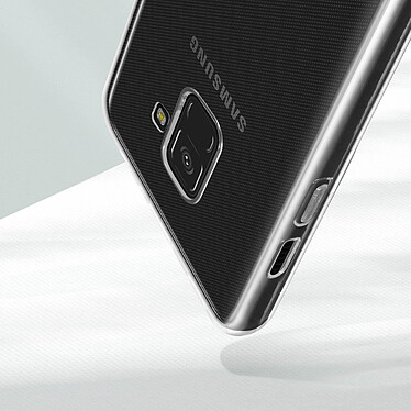 Avis Avizar Coque Samsung Galaxy A8 Silicone Souple Film Verre Trempé 9H Transparent Noir
