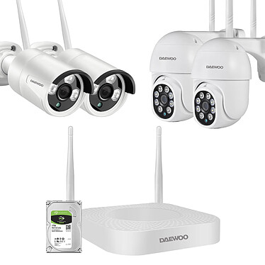 Daewoo Kit Vidéo Surveillance 8 canaux NVR504