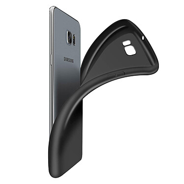 Avizar Coque Samsung Galaxy S6 Edge Plus Silicone Flexible Résistant Ultra fine noir pas cher