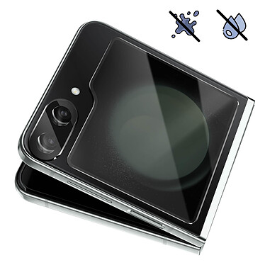 Acheter Avizar Verre Trempé Écran pour Samsung Galaxy Z Flip 5 et Protection Caméra Incurvé 3D  Noir