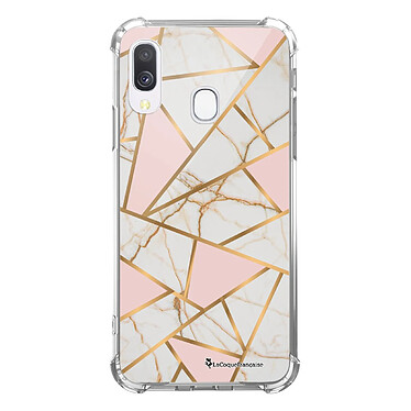 LaCoqueFrançaise Coque Samsung Galaxy A40 anti-choc souple angles renforcés transparente Motif Marbre Rose