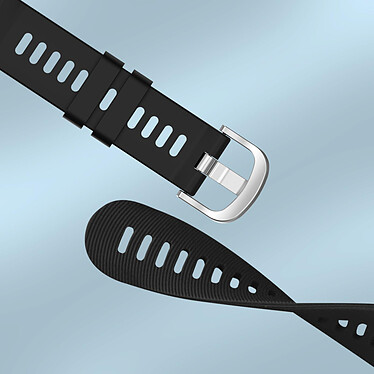 Avizar Bracelet pour Samsung Galaxy Watch Active 2 40mm Silicone Texturé Noir pas cher