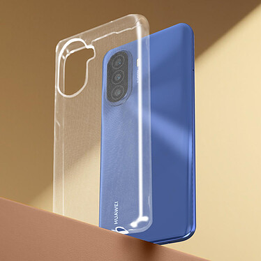 Avizar Coque pour Huawei Nova Y70 Silicone Gel Souple Ultra fine Anti-jaunissement  Transparent pas cher