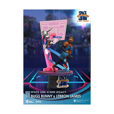 Avis Space Jam : A New Legacy - Diorama D-Stage Bugs Bunny & Lebron James New Version 15 cm