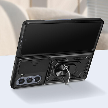 Avis Avizar Coque Antichoc pour Samsung Galaxy Z Fold 5 Cache Caméra Coulissant Bague Noir