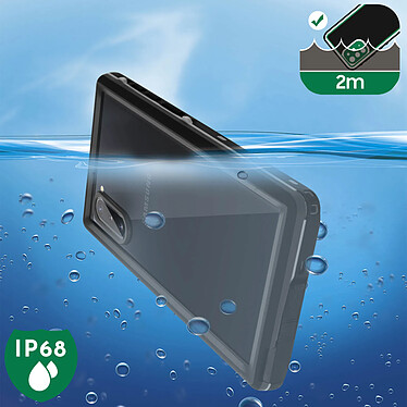 Avis Redpepper Coque Pour Samsung Galaxy Note 10 Bi-matière Waterproof 2m Film Écran  Noir