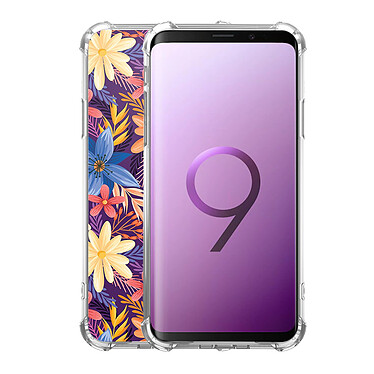 Avis LaCoqueFrançaise Coque Samsung Galaxy S9 Plus anti-choc souple angles renforcés transparente Motif Fleurs violettes et oranges