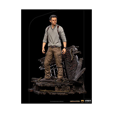 Uncharted Movie - Statuette Deluxe Art Scale 1/10 Nathan Drake 22 cm pas cher