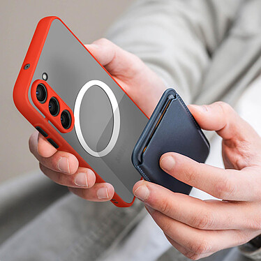 Acheter Avizar Coque MagSafe pour Samsung S23 Plus Hybride Fine Bords surélevés  Contour Rouge