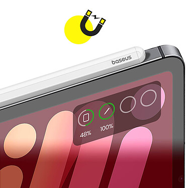Acheter Baseus Stylet Bluetooth pour iPad Fluide Charge Magnétique Autonomie 10H Blanc
