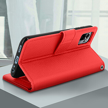 Acheter Avizar Housse Xiaomi Redmi Note 10s et Note 10 Porte-carte Fonction Support Vidéo Rouge