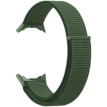 Avizar Bracelet pour Google Pixel Watch Nylon Tissé vert Ajustable par Scratch
