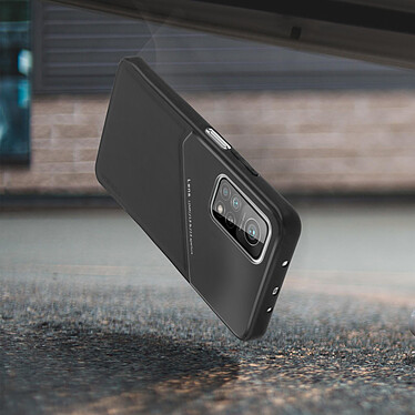 Avis Avizar Coque Xiaomi Mi 10T / 10T Pro Dos aspect Cuir Compatible Support Magnétique Noir
