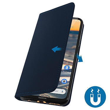 Avizar Housse Nokia 5.3 Soft Touch Porte-carte Fonction Support bleu nuit pas cher