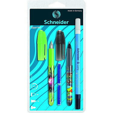 Acheter SCHNEIDER Set d'écriture avec 1 stylo à plume + 1 roller + 1 effaceur - Motif Aléatoire