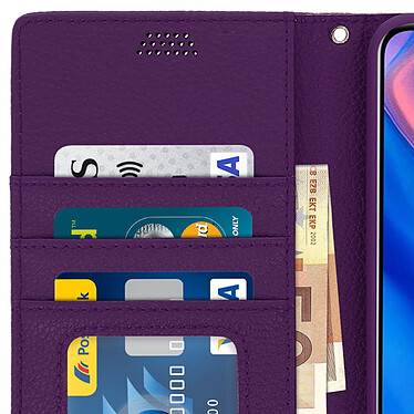 Avizar Housse Huawei P Smart Z/Y9 Prime 2019/Honor 9X Étui Porte carte Support Violet pas cher