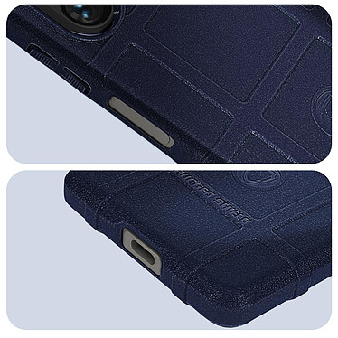 Acheter Avizar Coque pour Sony Xperia 1 V Silicone Antichoc Motif en relief  Bleu Nuit