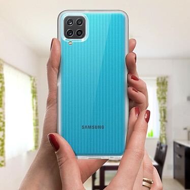 Acheter Avizar Coque Samsung Galaxy M12 Arrière Rigide et Avant Souple - transparent