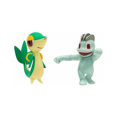 Pokémon - Pack 2 figurines Battle Figure Set Machoc, Vipélierre