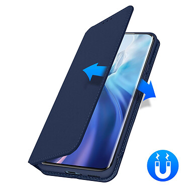 Avizar Housse Xiaomi Mi 11 5G Étui Folio Portefeuille Fonction Support bleu pas cher