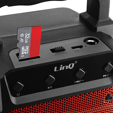 LinQ Enceinte lumineuse sans fil  Rouge, Design Compact et Portable pas cher