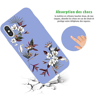 Avis LaCoqueFrançaise Coque iPhone X/Xs Silicone Liquide Douce lilas Fleurs Sauvages
