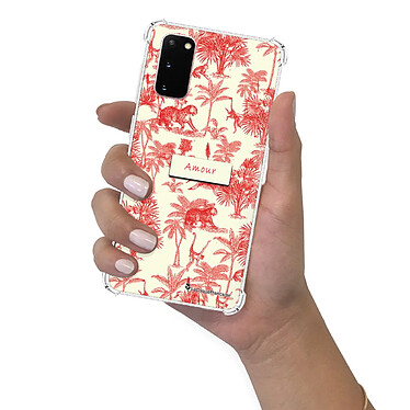 LaCoqueFrançaise Coque Samsung Galaxy S20 Silicone antichocs Solides coins renforcés  transparente Motif Botanic Amour pas cher