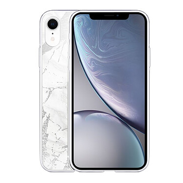 Avis LaCoqueFrançaise Coque iPhone Xr silicone transparente Motif Marbre gris ultra resistant