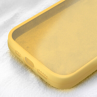 Moxie Coque pour iPhone 15 Pro Semi-rigide Intérieur Microfibre Jaune pas cher